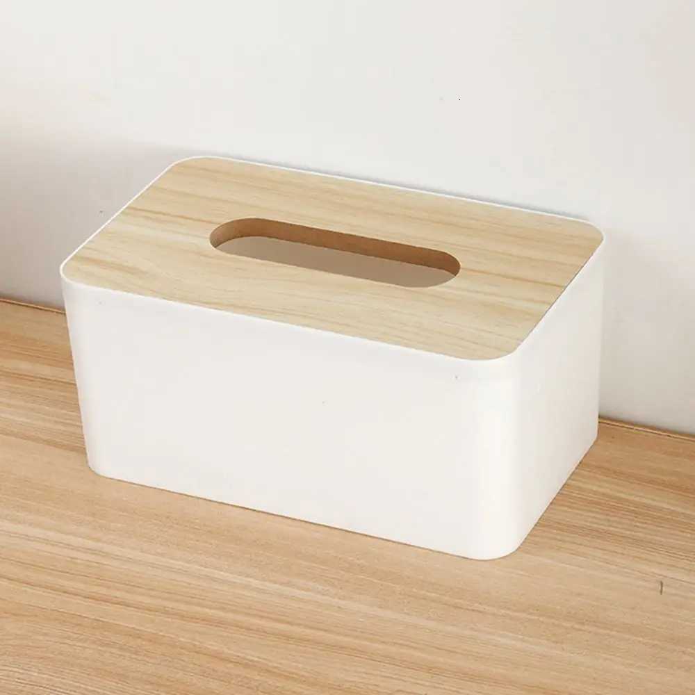 Household Tissue Box Cover Removable Desktop Tissue Holder Home Office Bathroom Paper Storage Case Table DecorationM251124