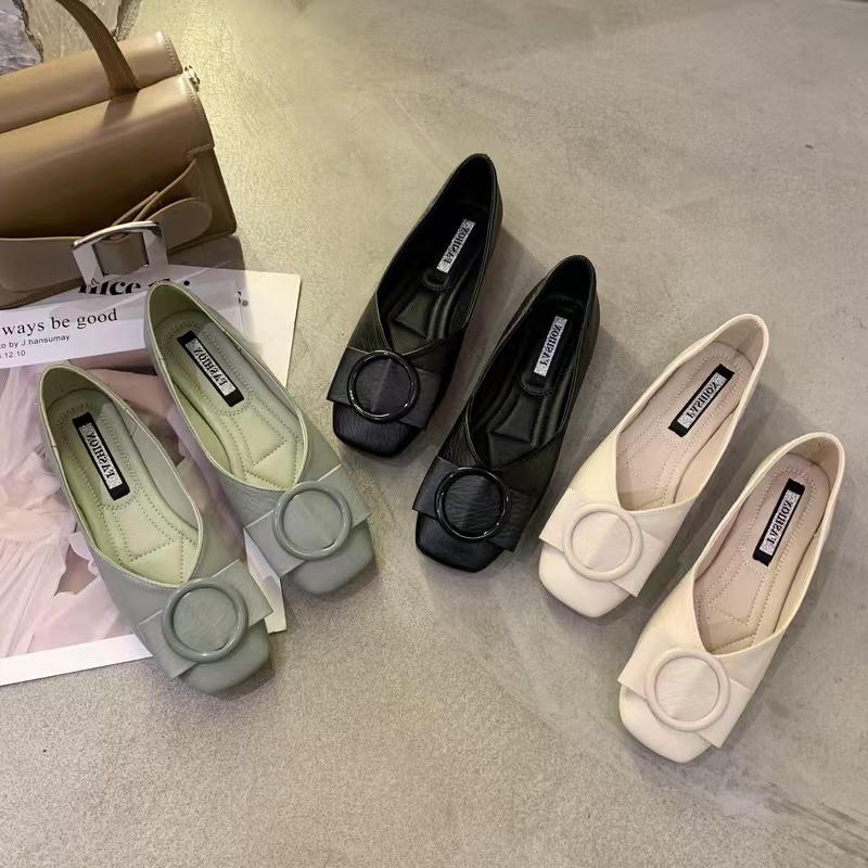 Brand f830c Heels High Chunky Women Metalic Buckle Pumps Bowtie Ladies Wedges Slip On Mary Jeans Bridesmaid New Wedding Shoes