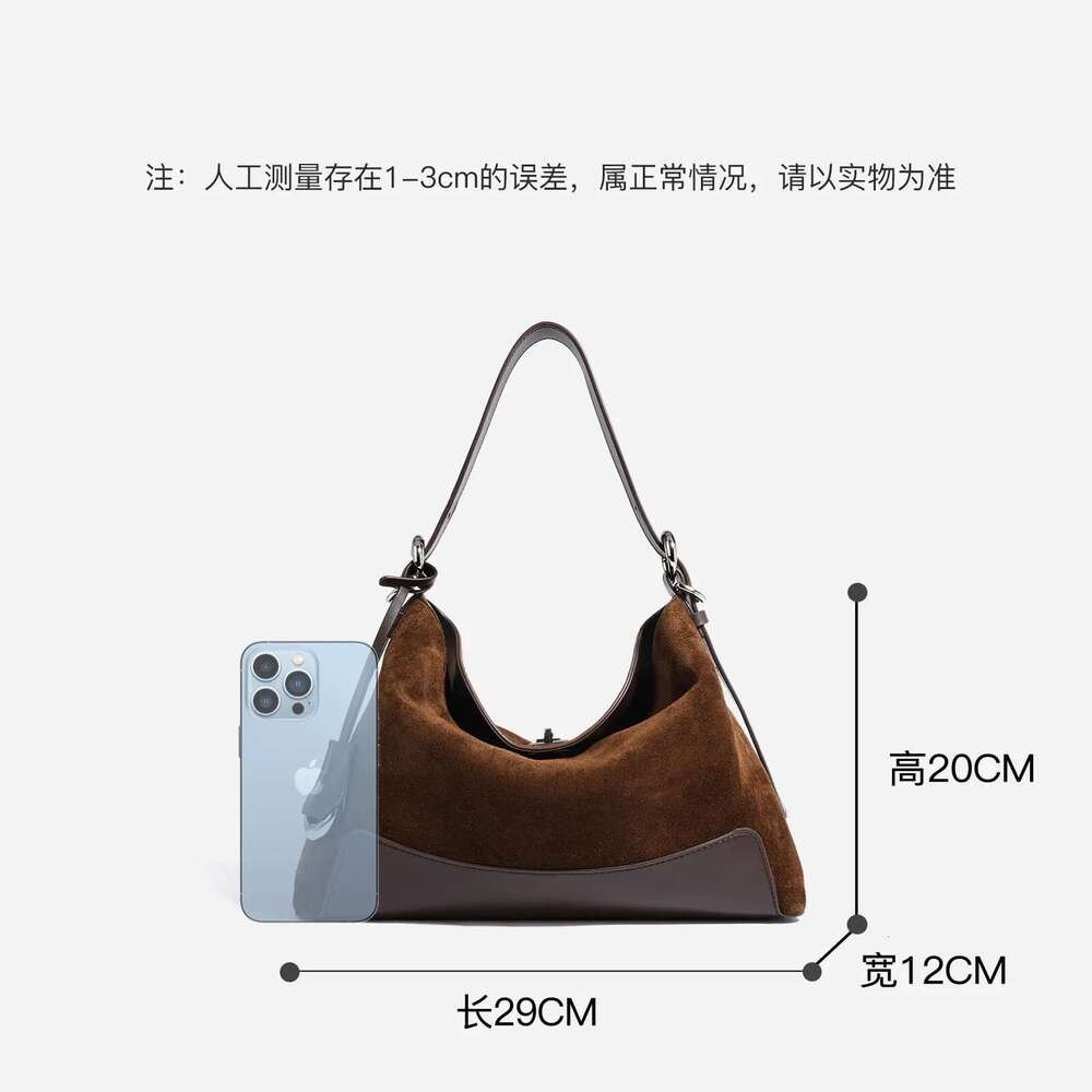 Professional Factory High Quality Large Tote Real Suede Cow Leather Women Classic Female Shoulder Bag Purple