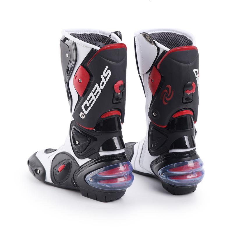 Motorcycle Boots Men Women Riding Mid-Calf Ankle Protective Shoes Moto Motorbike Equipment Racing Long Boot B1001
