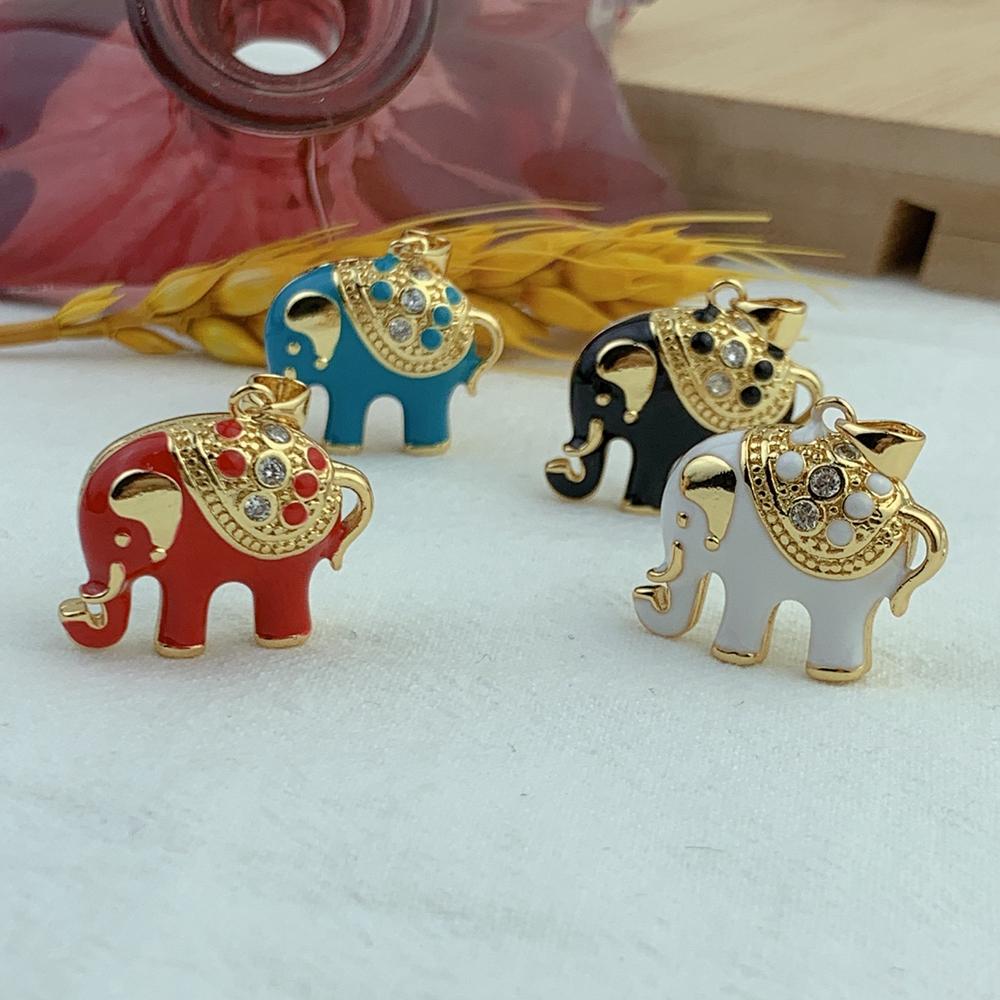Fashion Elephant Charms Pendant For DIY Necklace Bracelet Jewelry Making Accessories