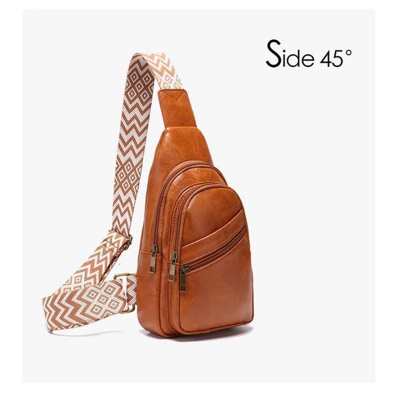 Designer Bag 2025 European And American Retro Casual Fashion Breast Solid Color Women's Messenger Bag Bohemian Fanny Pack Chest Bags Luxury Bag