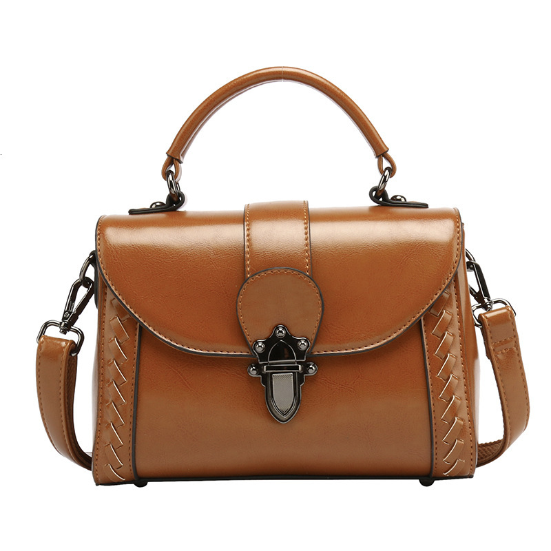 Real Leather Crossbody Women's Bag 2025 New High Texture Cowhide Fashionable Shoulder Bag Designer Hand-held Small Square Bag
