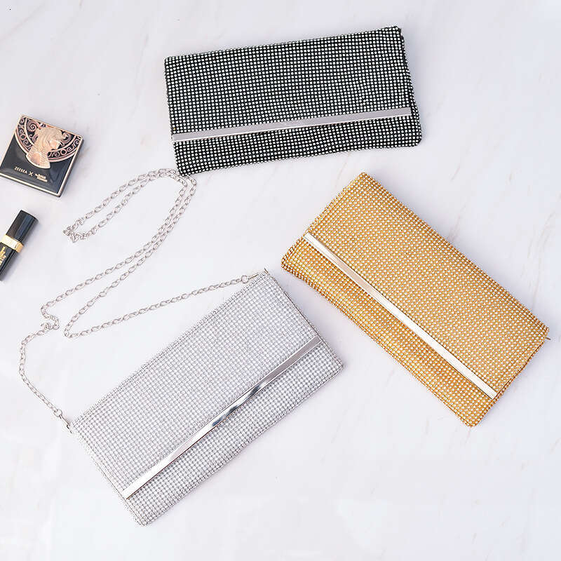 Dinner Bag Diamond Dinner Women S Handheld Sparkling Banquet Versatile Handmade One Shoulder Bag KQ