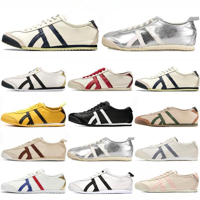 Designer mexico tiger Casual Shoes Leather Sneakers Men Women Tiger Running jogging Yellow Kill Bill Birch White Beige Low Canvas Sports Outdoor Trainers Tennis