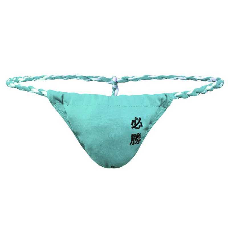 New Arrival Mens underwear cotton rope mens rope belt mens underwear thong embroidered Japanese sumo Tanga Hombre underwear thong Z250424