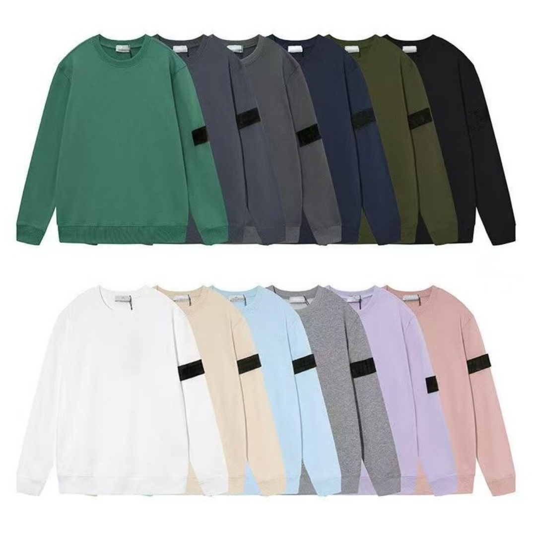 Men'S Hoodies Sweatshirts Fashion Jumpers Mens Clothing Classic Badge Sleeve Logo Long Sleeve Pullover Coat Casual Sportswear Crewneck Hoody Jacket