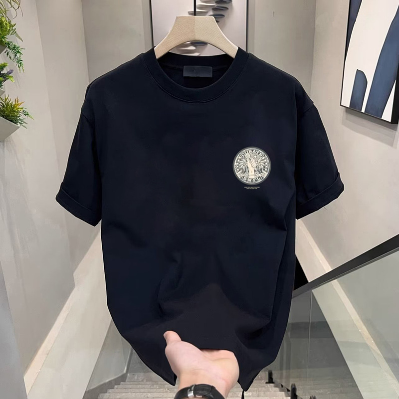 New free shipping designer t-shirt for mens womens black white New Fashionable and versatile T-shirt