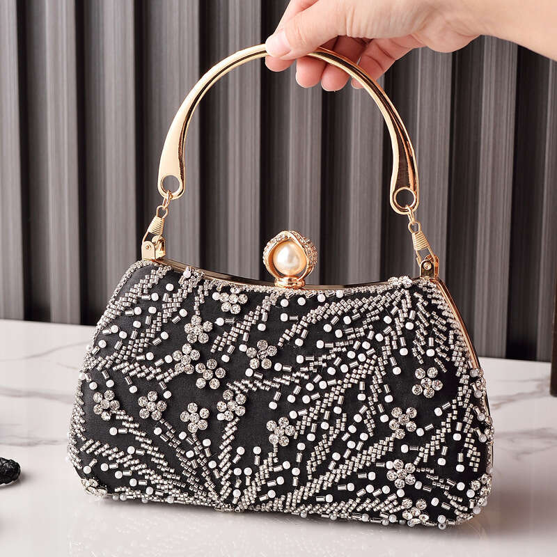 Dinner Bag Ladies Banquet Heavy Industry Pearl Embroidery Cheongsam Bag Annual Meeting Wedding Bridal Handbag Party Bag KQ
