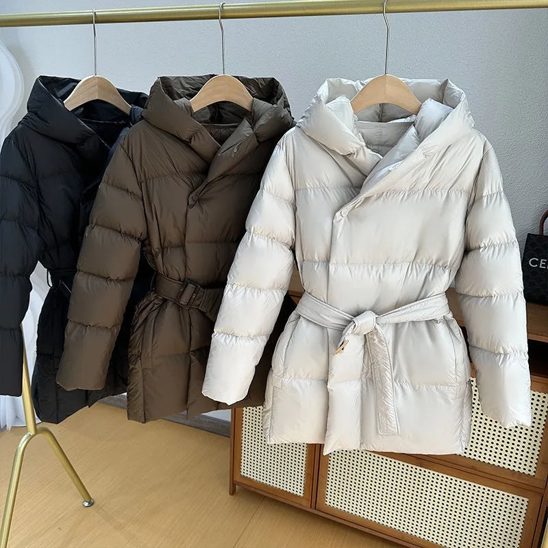 Womens Winter Parka Coat 2025 High-grade Warm Hooded Ladies Outerweat Fashion Loose Temperament Lady Short Down Cotton Jacket 251121 - view 6