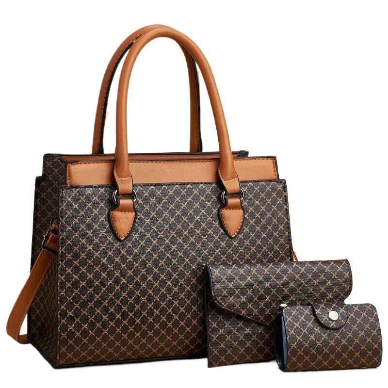 Luxury Designer Fashionable New Women's Handbag With Large Capacity Color Blocking Shoulder Classic Retro Crossbody Commuting Tote Bag