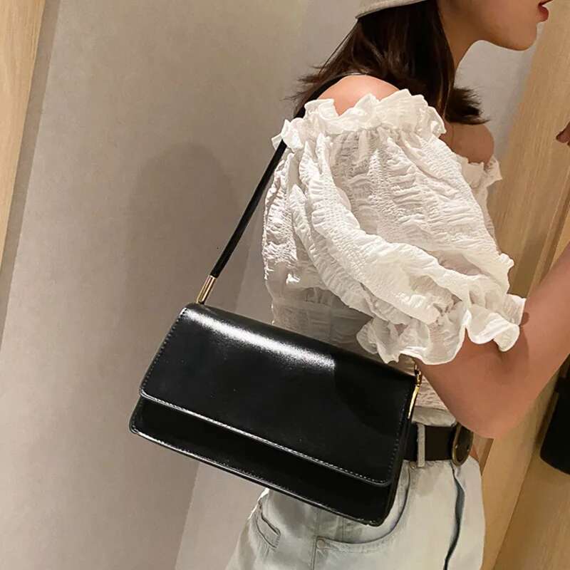 Designer Bag Small Fashion Messenger For Women New Square Design Crossbody Bag Female PU Leather Daily Flap Shoulder Handbags Purse
