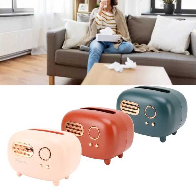 Vintage Radio Tissue Box Super Technology Retro Radio Tissue Box Plastic Multifunctional Beautiful for Bathroom for KitchenM251124