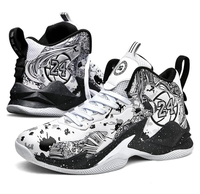 Top Designer basketball sneakers Men's fashionable high comfortable non slip lace up durable sports shoes suitable for men's outdoor activit