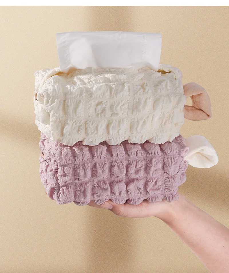 Korean Style Tissue Boxes Cute Tissue Storage Box for Home Decor Hanging Toilet Paper Container Girl GiftM251124