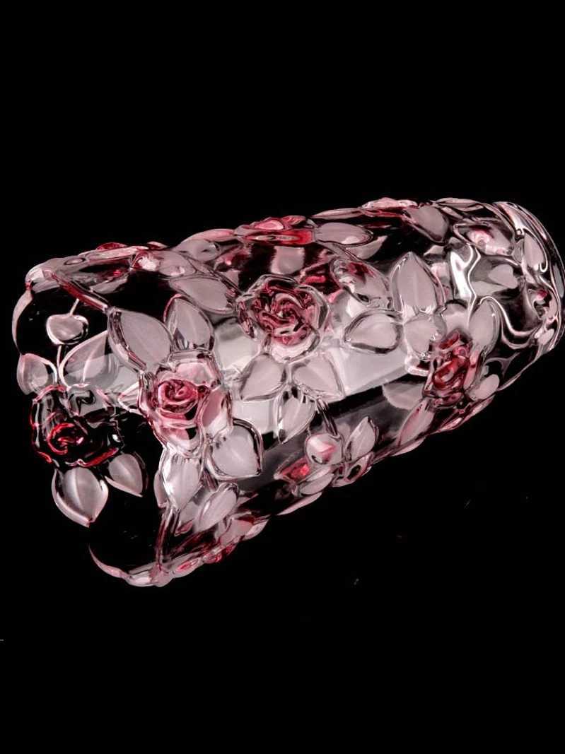 Light luxury crystal glass rose vase European-style hydroponic plant rich bamboo flower ware Countertop coffee table living room C251124