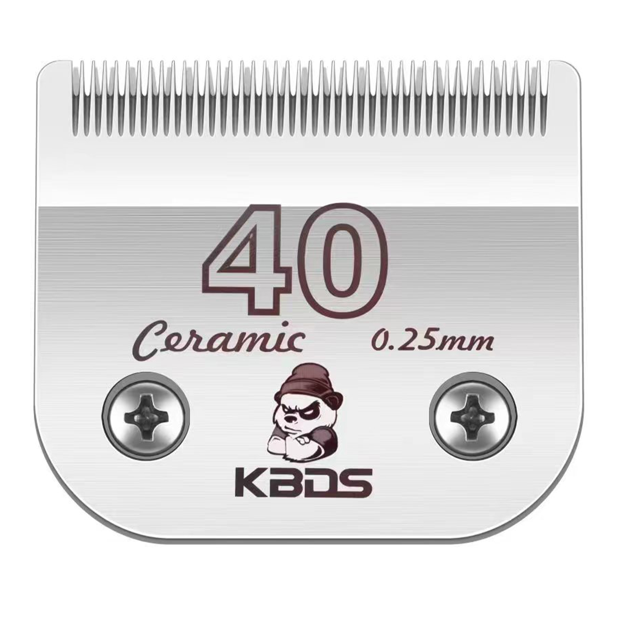 KBDS 40# Ceramic Detachable A5 Pet Dog Grooming Clipper Blades (1/100" - 0.25mm) ,Compatible with Most Andis,Oster A5 Wahl KM Series Clippers(Cus