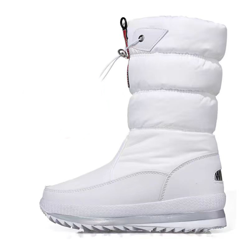 2025 designer In-stock winter thickened and warm women's multi-color snow boots Northeast China fleece-lined non-slip high-top women's cotto