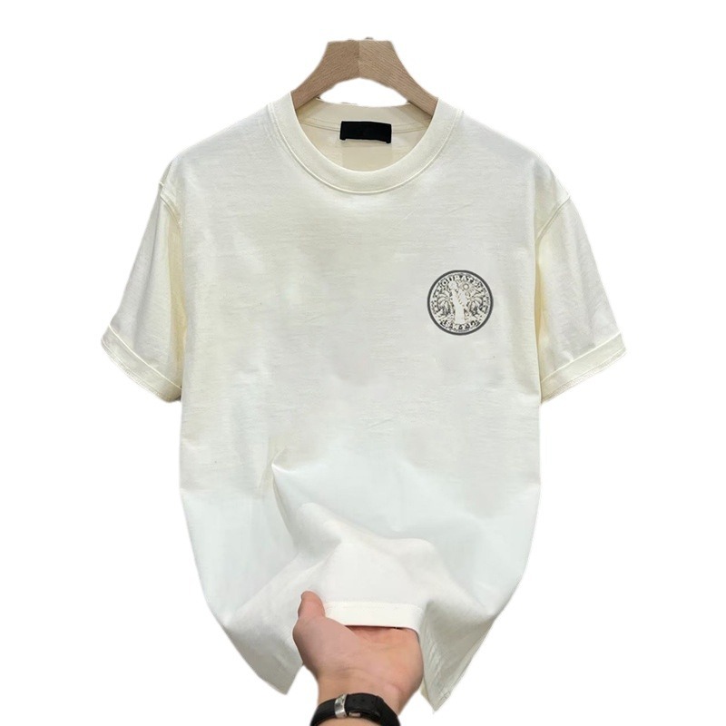 New free shipping designer t-shirt for mens womens black white New Fashionable and versatile T-shirt