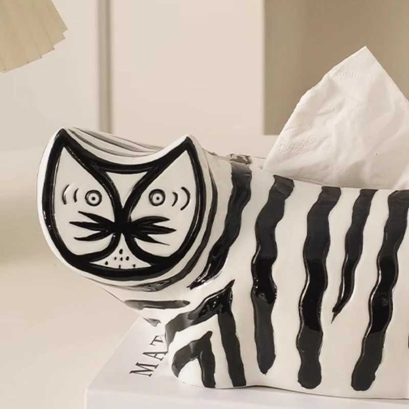 Ornament Napkin Tissue Boxes Coffee Disposable Restaurant Cute Tissue Boxes Bathroom Ceramic Home Storage Carta Assorbente MHZJHM251124