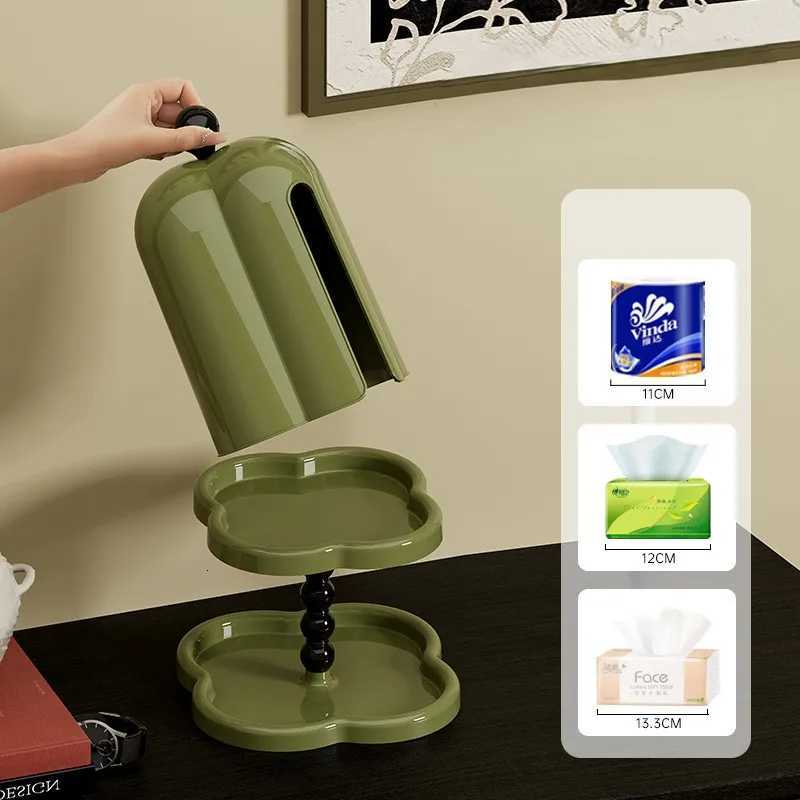 French retro tissue box in the ancient style of advanced sense of box creative living room light luxury pumping paper boxM251124