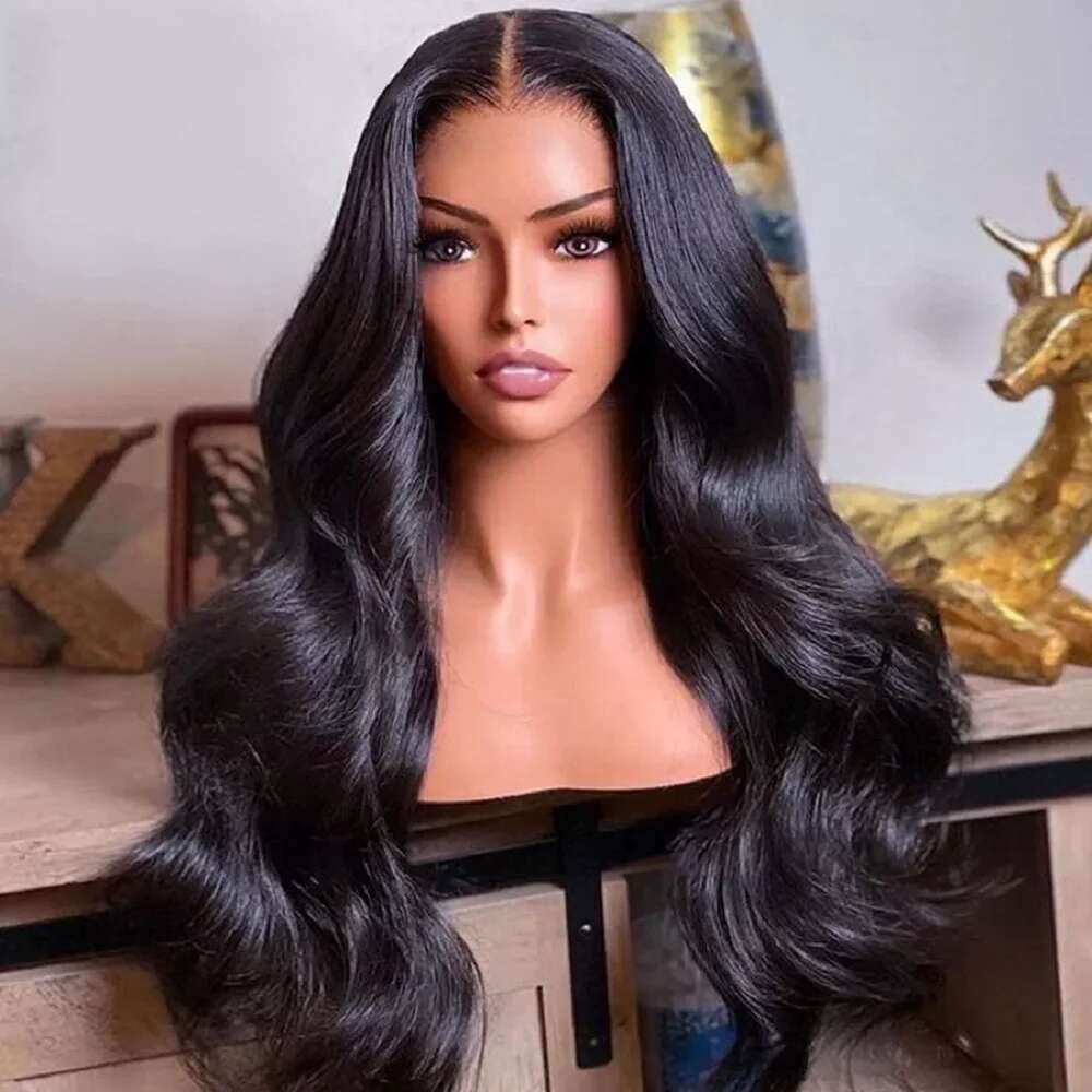 30Inch Body Wave 13X4 13X6 HD Front Human Hair Brazilian Lace Frontal Wigs Pre Plucked For Black Women