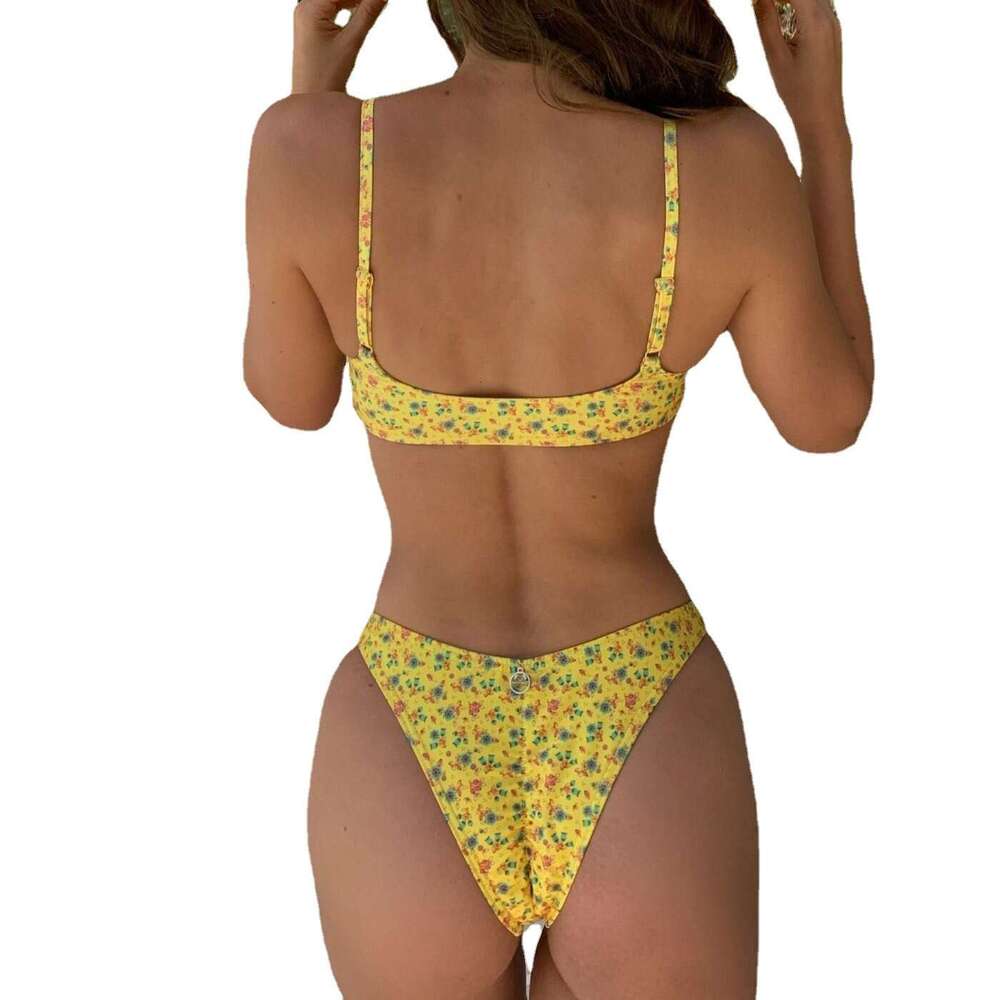 Designer Swimsuit Trajes De Bano Bikini Designer Swimwear 2025 Split Swimsuit Female Sexy Strap Printed Bikini New Color 21055 New Arrival
