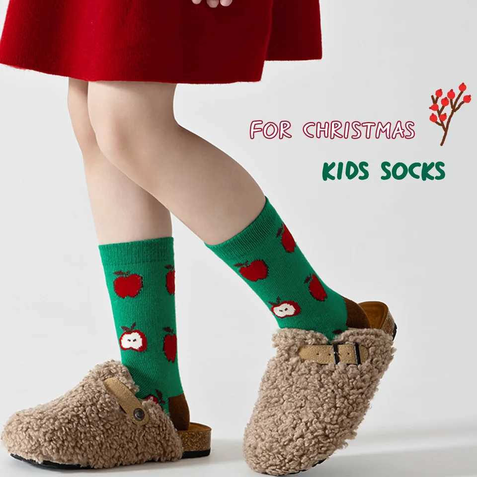 5Pair/Lot Baby Christmas Socks for Newborns Infant Short Socks Kids Socks Comfortable Christmas Stockings Autumn Winter Socks G251124