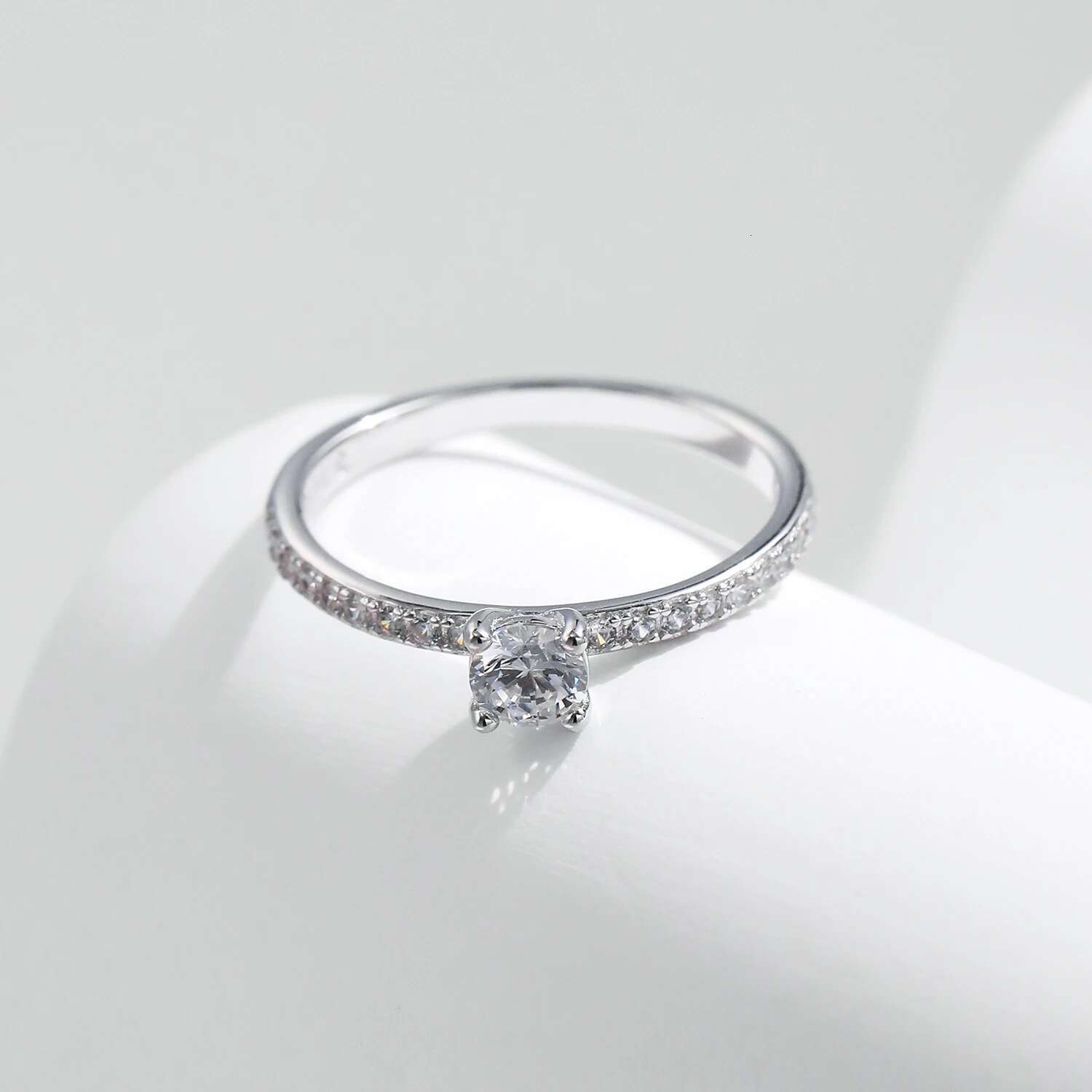 MODIAN D Color Moissanite Ring Delicate Square 925 Sterling Silver Lab Diamond Ring For Women Wedding Statement Jewelry