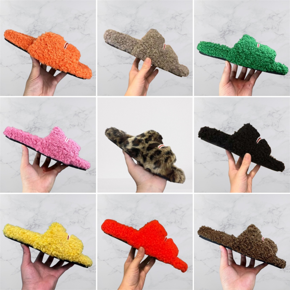 2025 Women Fur Slides Furry Slippers Designer Mules Fall Winter Homewear Slide Men Footwear Paris Comfortable Fuzzy Flip Flop Fluffy