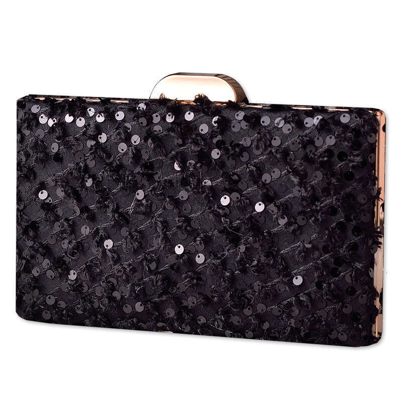 Dinner Bag New Bead Banquet Velvet Cheongsam Black Versatile High End Dress Bag KQ