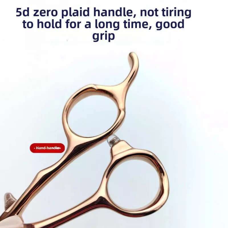 6Inch Rose GOLDEN ROASTER Professional High-End Hairdressing Scissors Straight Snips Fish Bone Teeth