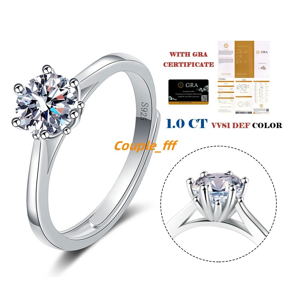 2024 Popular Adjustable Rings Sterling Silver 925 Jewellery Flower Bud Design Moissanite Engagement Ring for Women
