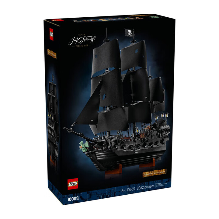LEGO Pirates of the Caribbean Ship Battleship D2C High-Level Assembly Building Blocks Toy for Boys and Girls Gift 10365 Black Pearl