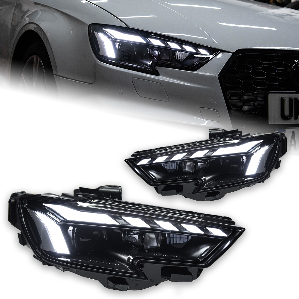 Headlight For Audi A3 8V 20 13-20 21 S3 RS3 Sedan Hatchback LED Auto Headlight Assembly Upgrade RS5 Style Design