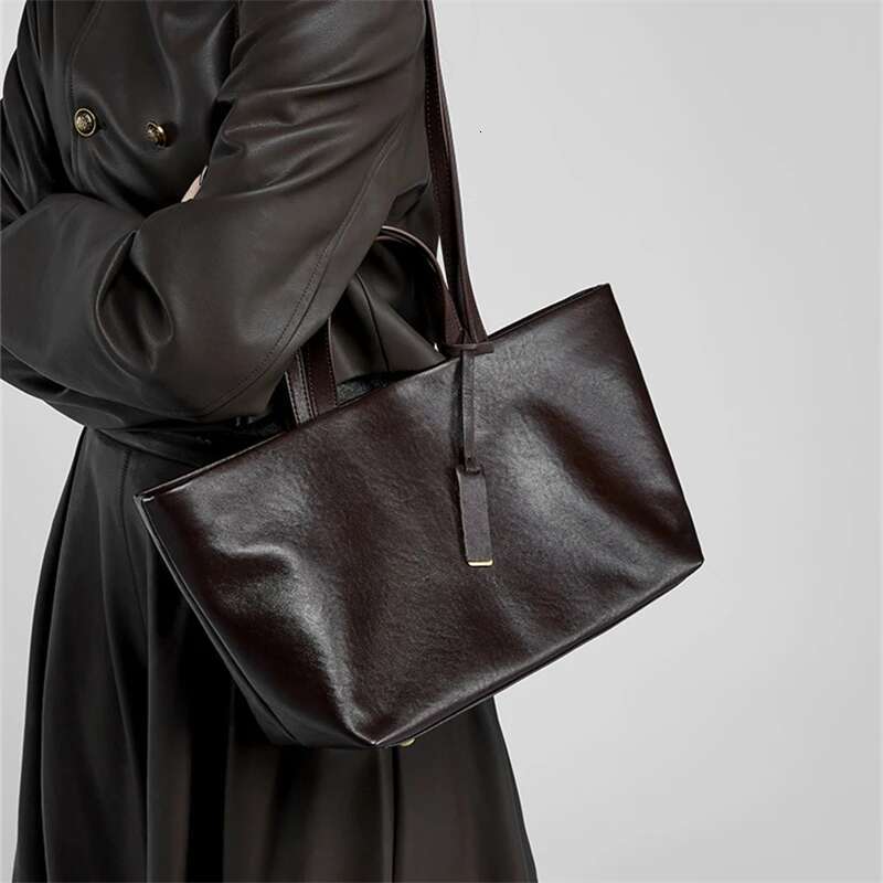Designer Bag 2025 Burminsa Cowhide Genuine Leather Tote Shoulder Bags For Women 2025 Designer Large Capacity Commuter Work Ladies Handbags Luxury Bag