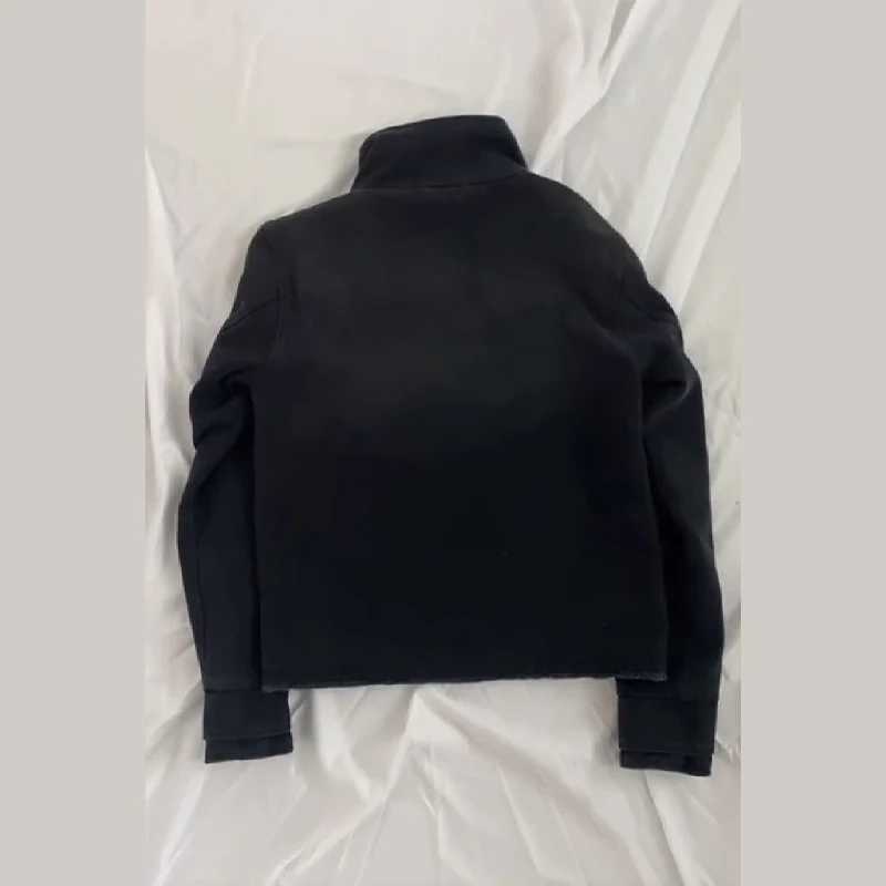 Womens Stand Collar Single-breasted Jacket Vintage Long Sleeve Date Commuter Female Clothing 2025 Womens New Casual Clothes J251124