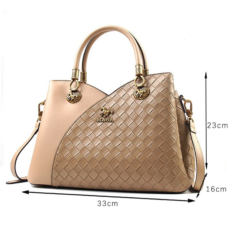 Massa Brand Women S Bag Fashionable Light Luxury Printed Handbag Mom Style Large Capacity Commuting Versatile Crossbody MASA Tote Bag Tote Bag