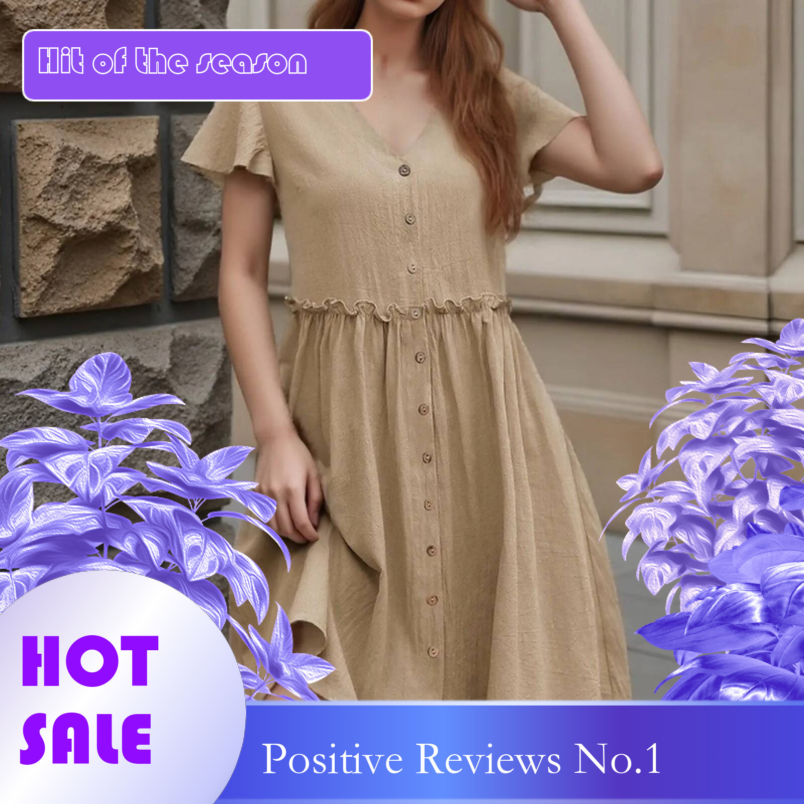 Dongdumaoyi New Spring Summer Women Mini Dresses Fashion V Neck Ruffled Short Sleeve Dress Holiday Style Ladies Casual