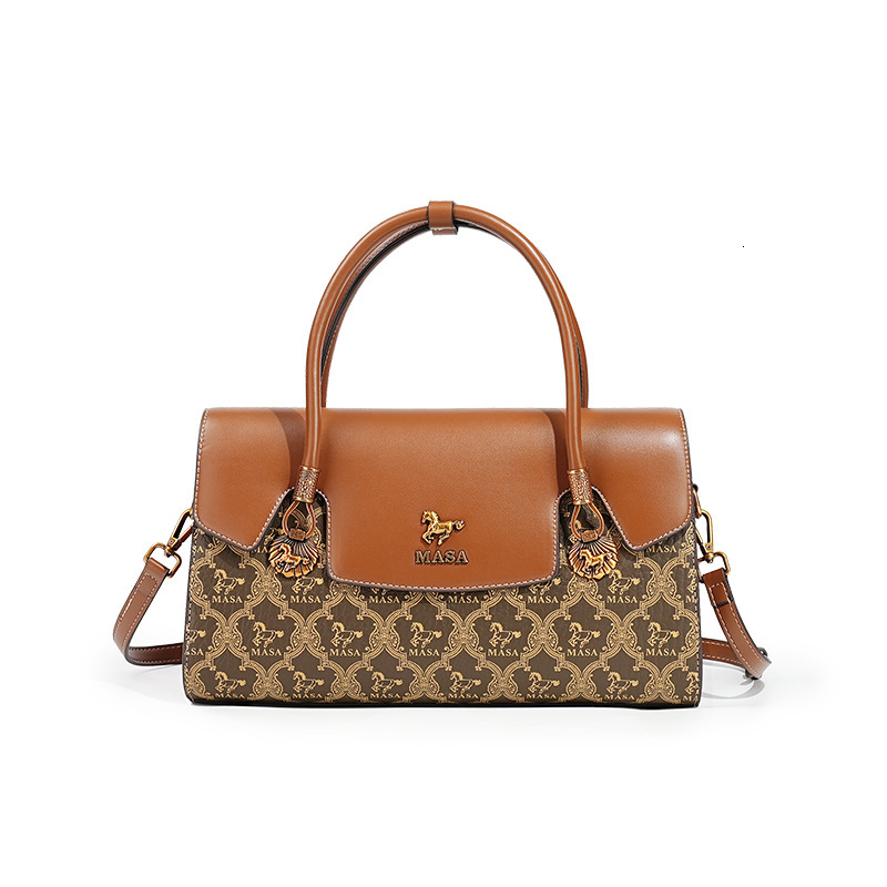 Bag New High End And Elegant Brand MASA Bag Light Luxury Handbag Printed Single Shoulder Crossbody Bag Tote Bag