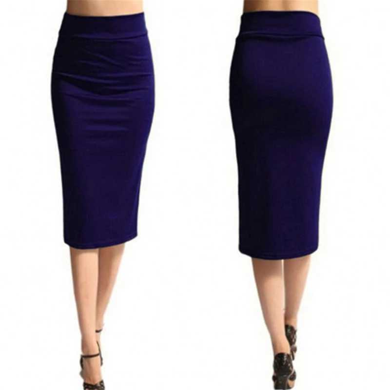 Womens Skirt Bodycon Skirt Office Womens ultra-thin knee long waist elastic sexy pencil Skirts Jupe Femme M250424