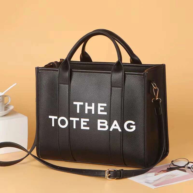 Women's Casual Tote Fashion PU Leather Shoulder Bag, Large Capacity Travel Handbag