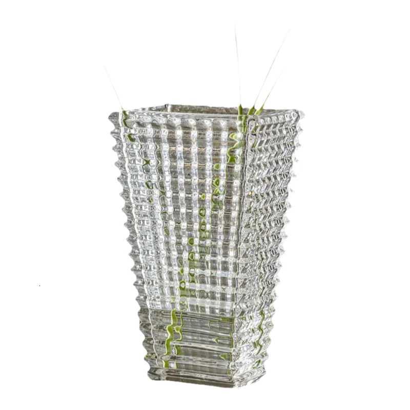Nordic Creative Glass Vase Sense of Luxury Transparent Bud Vase Hydroponic Flowers Home Living Room Ins Decoration Ornaments C251124