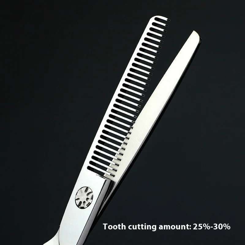 6.0Inch VG-10Steel Professional Salon Hair Stylist High-end Haircut Straight And Tooth Shears Hairdressing Scissors Set