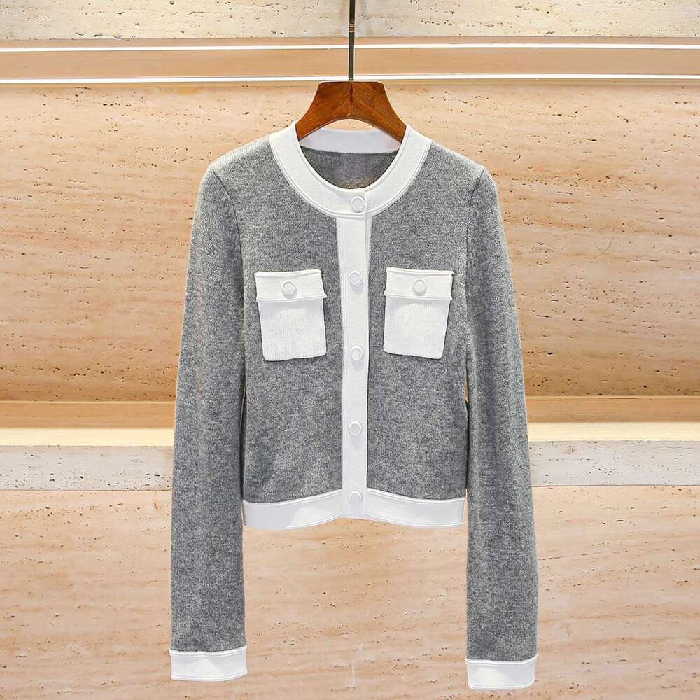 Designer Women's Clothing Design Inspired Knitted Cardigan Jacket High-End Women's Wear Early Spring New French Style Sweaters For Women Fas