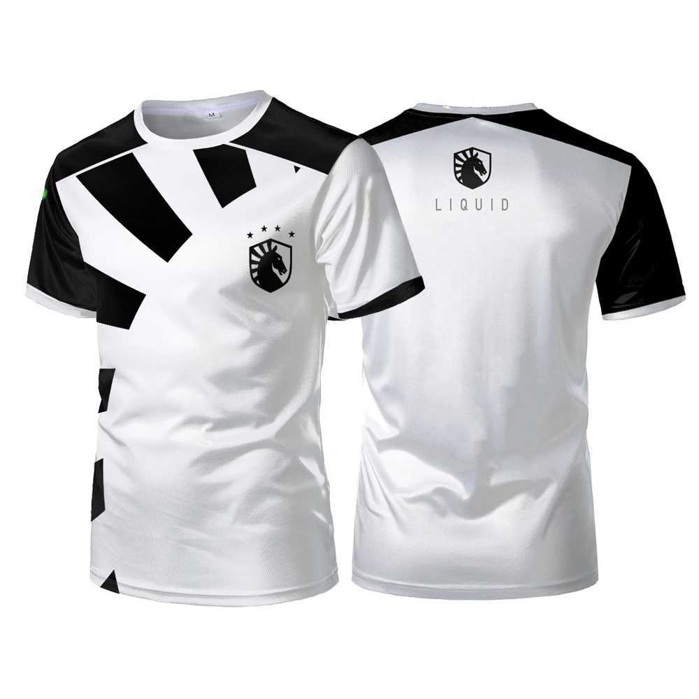 2024 New Team Liquid Esports Uniform T-shirt CSGO LOL DOTA2 Game Match T-shirt Casual Breathable Sports Shirt Top T-shirt w250424