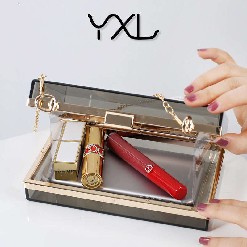 Dinner Bag Banquet Summer New Acrylic Transparent Box Women S Handbag Fashionable Small Square Bag KQ