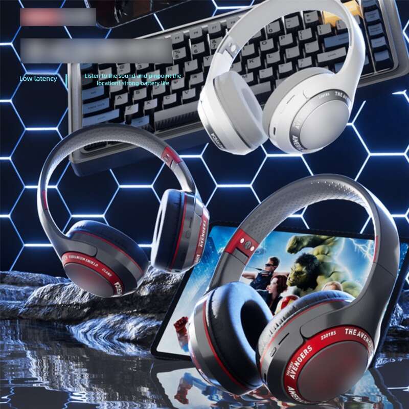 Famous Brand Cross Border New Foldable Head Mounted Bluetooth Computer Notebook Game Wireless Headset Super Long Battery Life