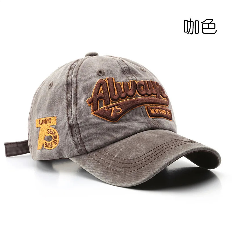 Embroidered Baseball Cap For Women Men Spring Summer Solid Sunhat Retro Washable Sport Caps Hip Hop Fishing Hat 250321