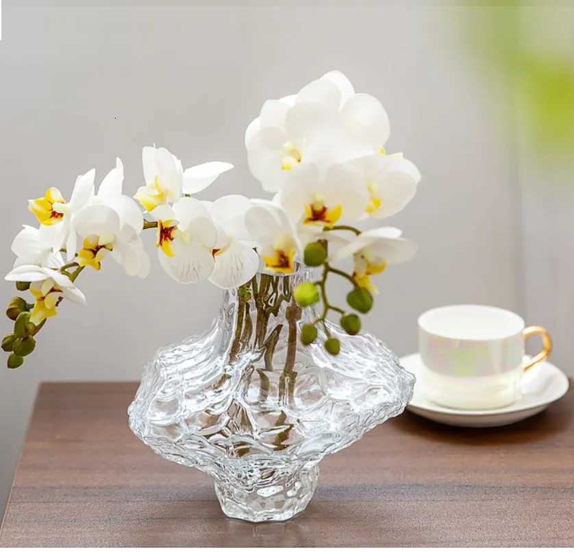 Luxury Nordic Minimst Style Frosting Glass Vase ic Home Living Room Decoration Stand For Flowers Decorative Vases Modern C2511247